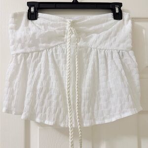 SHEIN White Textured Top